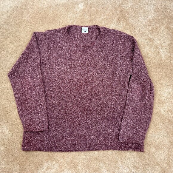 Women's Columbia Purple Textured Baggy Sweater Size XL Lightweight - Picture 2 of 6